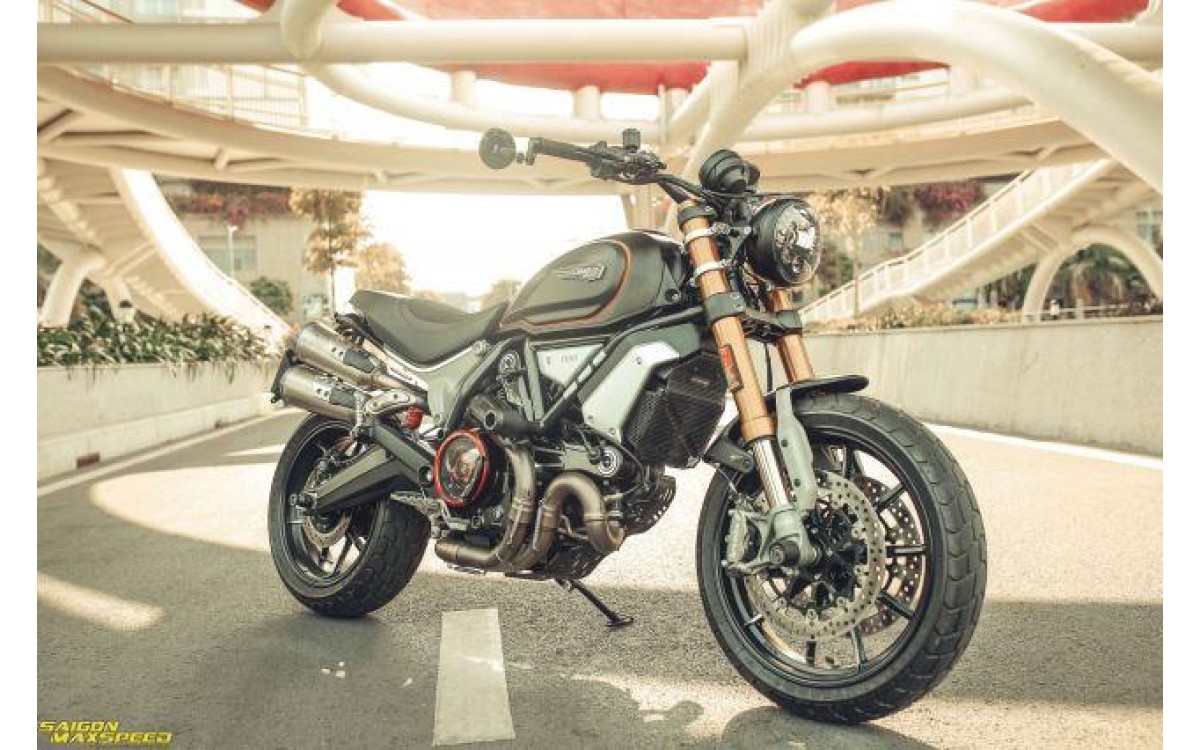 Ducati Scrambler 1100 Sport độ - Vẻ đẹp thanh lịch đầy ấp c&ocirc;ng nghệ tr&ecirc;n đường phố Việt